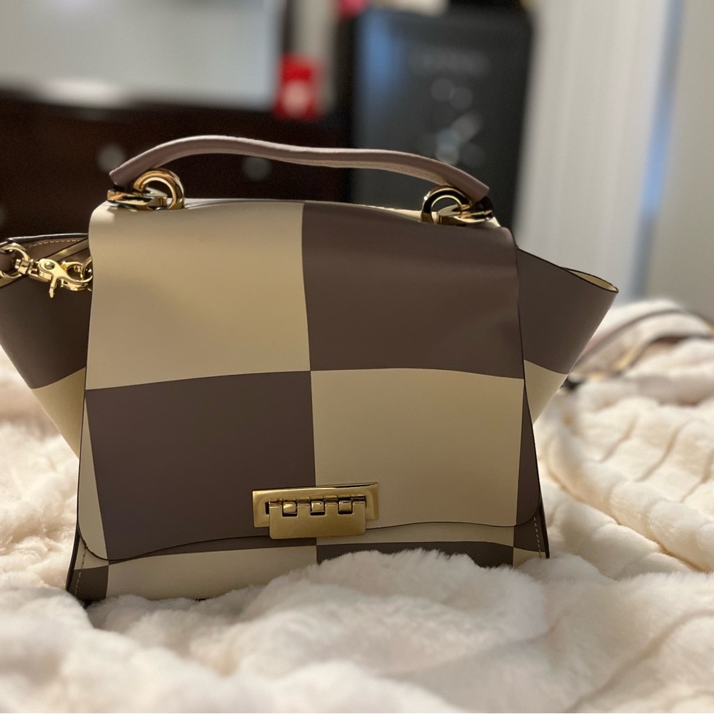 Zac posen checkered bag